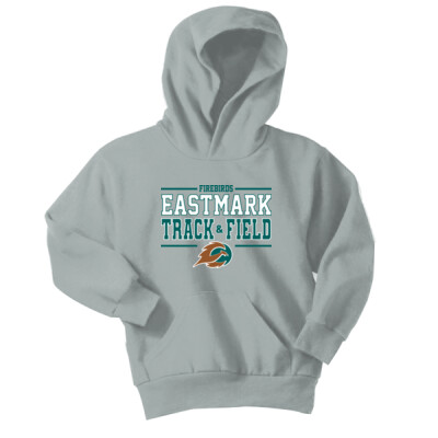 Youth Track & Field Hoodie - Teal Design Thumbnail
