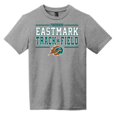 Youth Track & Field T-Shirt - Teal Design Thumbnail