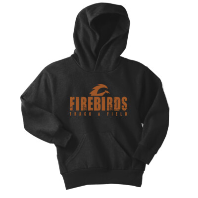 Youth Firebirds Hoodie - Orange Design Thumbnail